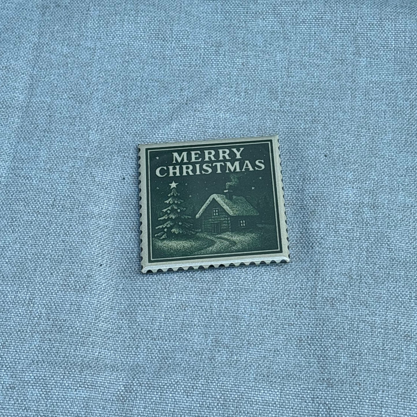 Stamp - Green Merry Christmas