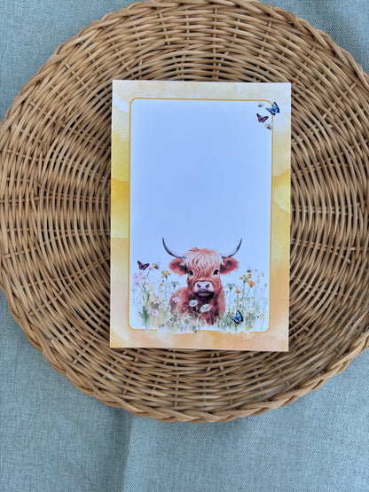 Highland Cow & Butterflies (regular)