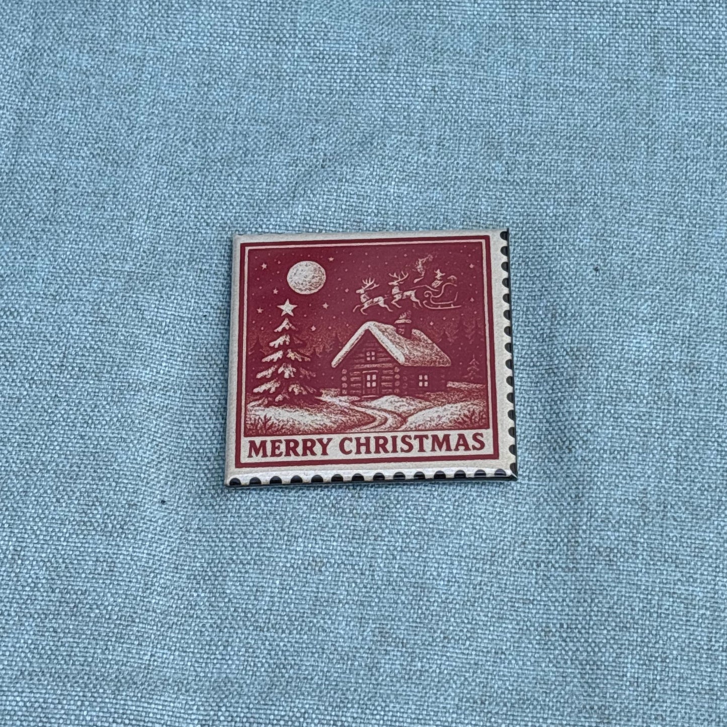 Stamp - Red Santa Christmas
