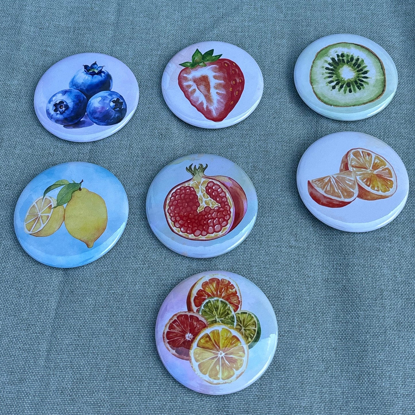 Watercolor Fruits Set